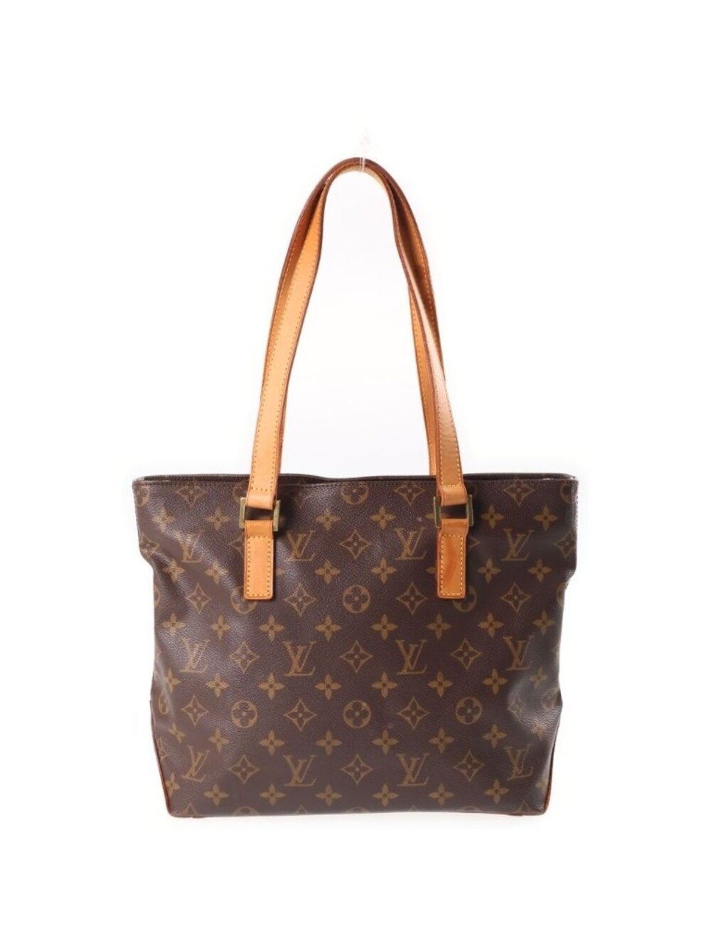 Louis Vuitton Monogram Cabas Piano Tote Bag Brown Leather